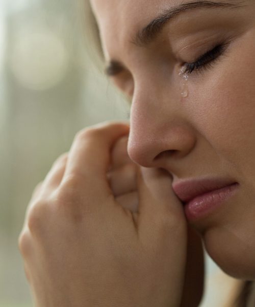 35821717 - close-up of young woman with problems crying